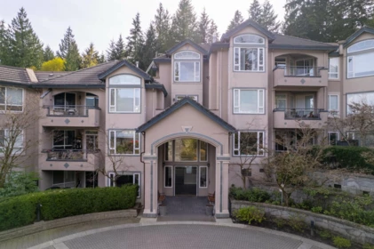 Aerial View of 109 3280 Plateau Boulevard, Coquitlam, BC