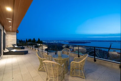 Aerial View of 2426 Halston Court, West Vancouver, BC