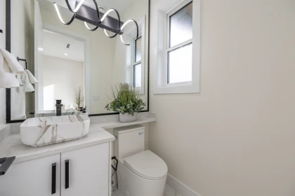 Powder Room Photo of 102 1149 Dansey Avenue, Coquitlam, BC