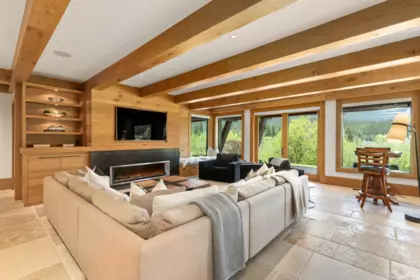 Basement Recreation Room Photo of 8441 Golden Bear Place, Whistler, BC