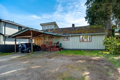 Aerial View of 1052 Como Lake Avenue, Coquitlam, BC
