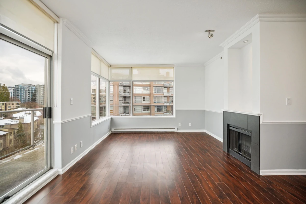 Living Room Photo of 904 9288 University Crescent, Burnaby, BC