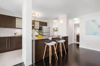 Kitchen Island Photo of 1001 7555 Alderbridge Way, Richmond, BC