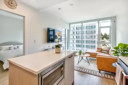 Kitchen Island Photo of 603 555 Sydney Avenue, Coquitlam, BC