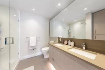 Primary Bathroom Photo of 413 3588 Sawmill Crescent, Vancouver, BC