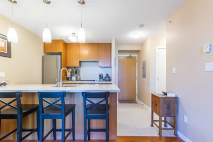 Kitchen Island Photo of 606 1185 The High Street, Coquitlam, BC