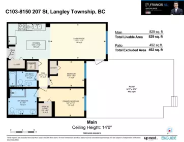 Walk-In Closet Photo of C103 8150 207 Street, Langley, BC
