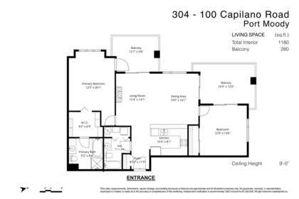 Staircase Photo of 304 100 Capilano Road, Port Moody, BC