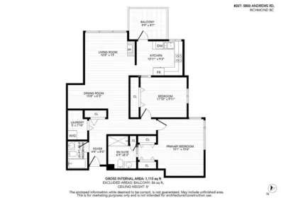Aerial View of 207 5800 Andrews Road, Richmond, BC