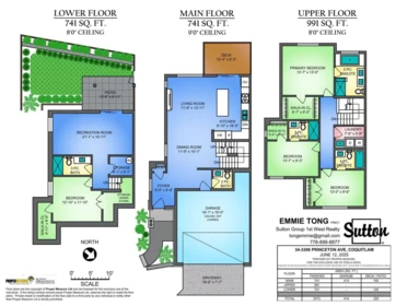 Aerial View of 34 3306 Princeton Avenue, Coquitlam, BC