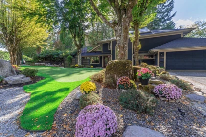 Aerial View of 4739 Woodgreen Drive, West Vancouver, BC