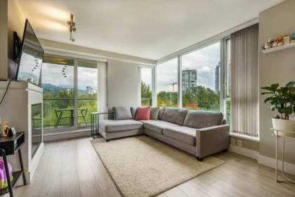 Living Room Photo of 1208 660 Nootka Way, Port Moody, BC