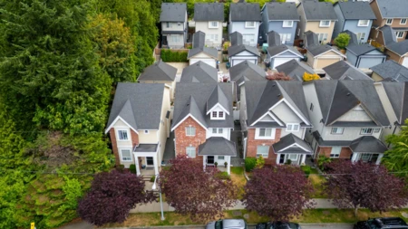 Aerial View of 3444 148 Street, Surrey, BC