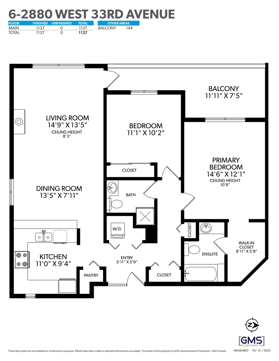 Outdoor Patio Photo of 6 2880 W 33rd Avenue, Vancouver, BC