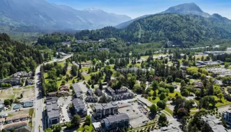 Aerial View of 210 45505 Campus Drive, Chilliwack, BC