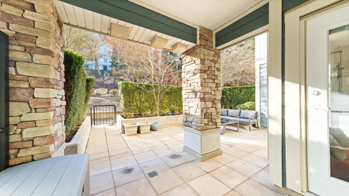 Backyard Photo of 108 250 Francis Way, New Westminster, BC