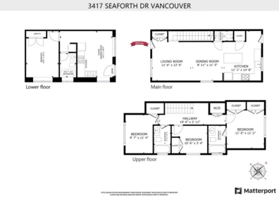 Entry Foyer Photo of 3417 Seaforth Drive, Vancouver, BC