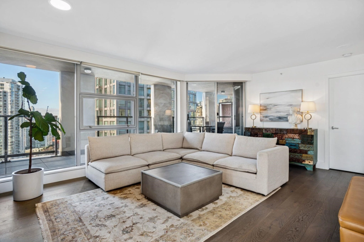 Living Room Photo of 1903 989 Beatty Street, Vancouver, BC