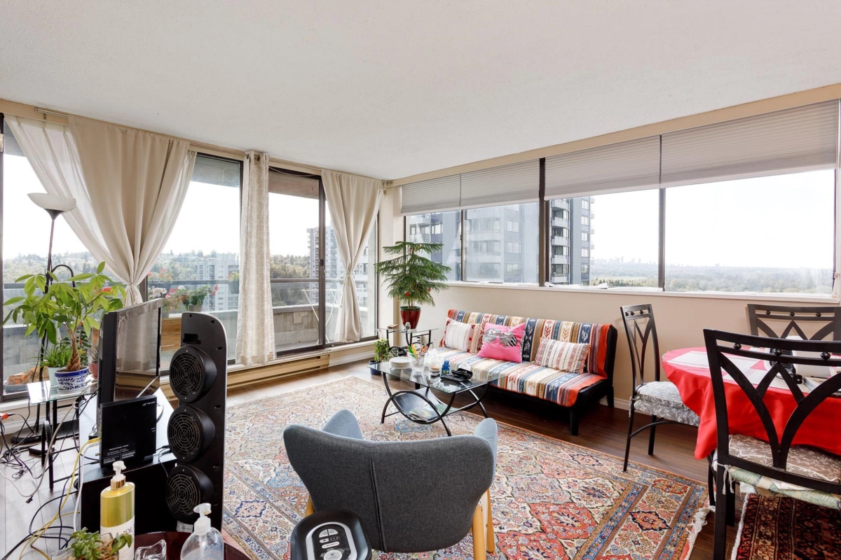 Living Room Photo of 1504 3970 Carrigan Court, Burnaby, BC