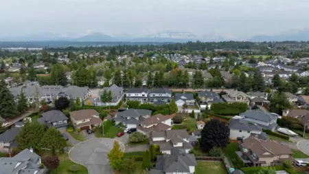 Aerial View of 18460 64 Avenue, Surrey, BC
