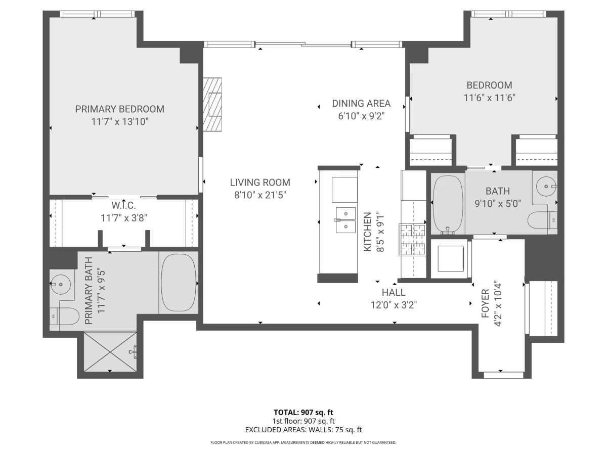Living Room Photo of 2501 2979 Glen Drive, Coquitlam, BC