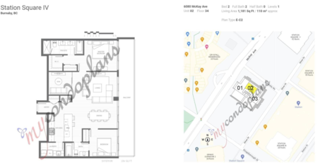 3402 6080 Mckay Avenue, Burnaby, BC, Burnaby — Apartment/Condo for sale