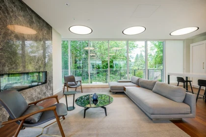 Aerial View of 1108 585 Austin Avenue, Coquitlam, BC
