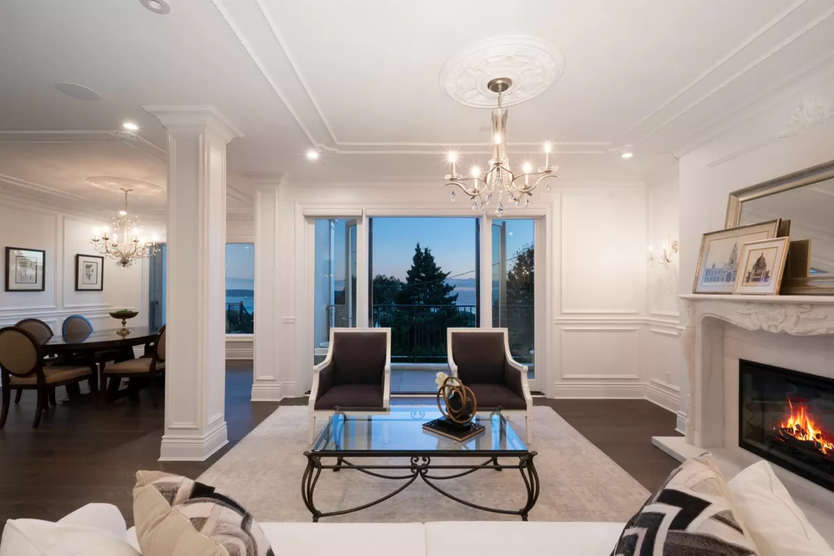 Living Room Photo of 4135 Burkehill Place, West Vancouver, BC