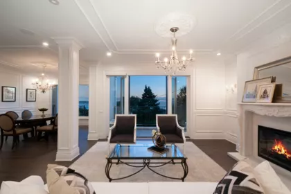 Living Room Photo of 4135 Burkehill Place, West Vancouver, BC