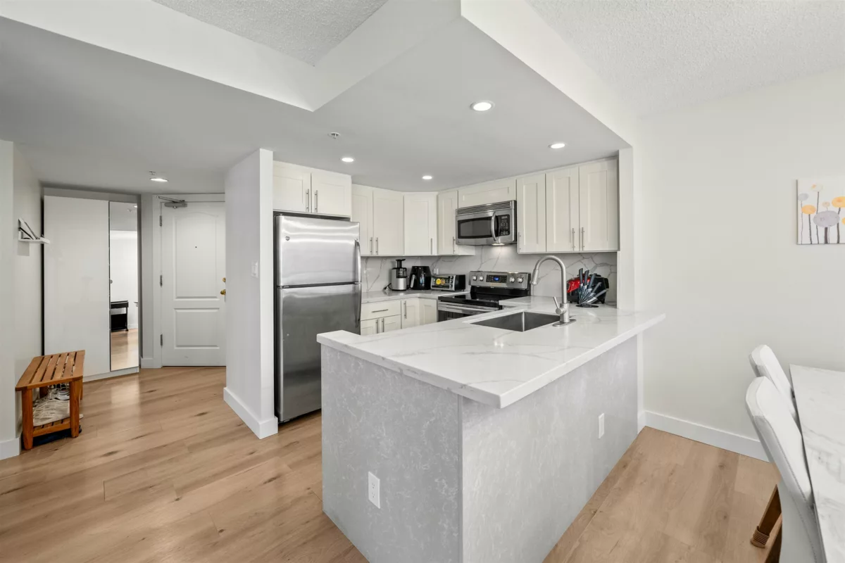 Living Room Photo of 706 867 Hamilton Street, Vancouver, BC