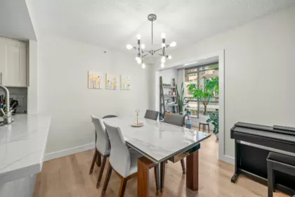 Kitchen Island Photo of 706 867 Hamilton Street, Vancouver, BC
