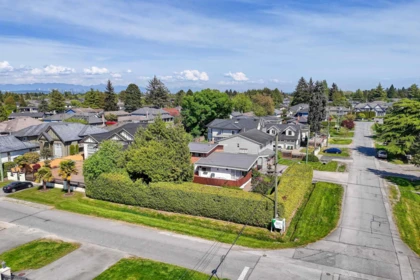 Aerial View of 9791 Berry Road, Richmond, BC