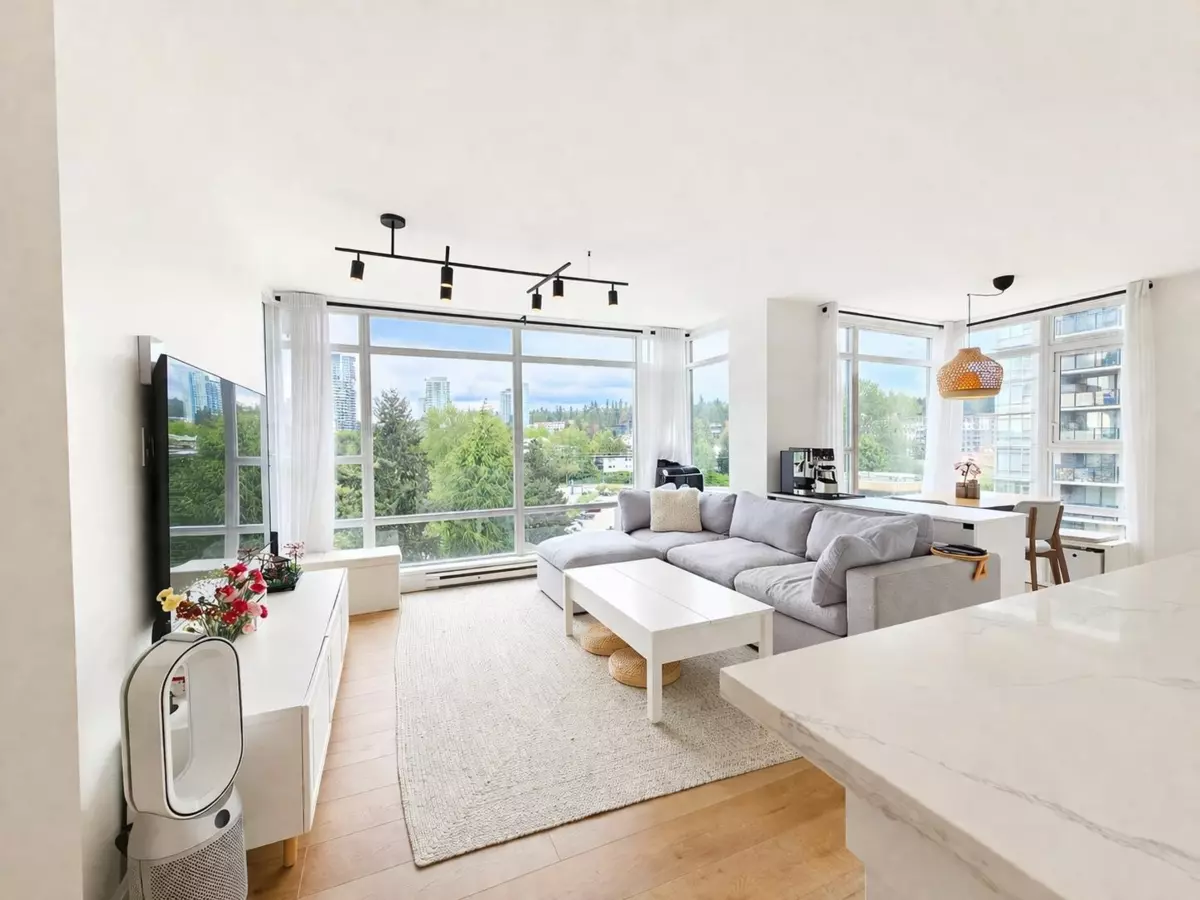 Living Room Photo of 1006 555 Delestre Avenue, Coquitlam, BC