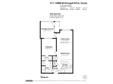 Aerial View of 511 14588 Mcdougall Drive, Surrey, BC