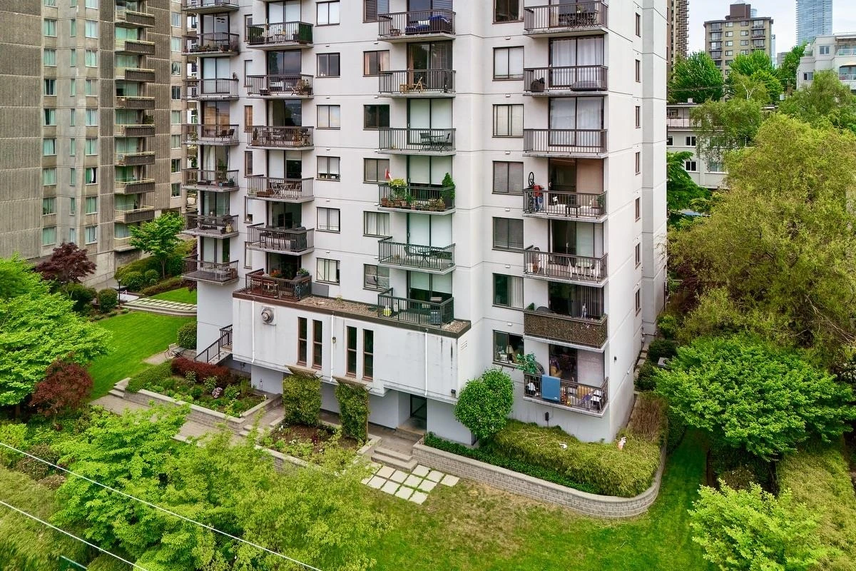 Exterior Rear Photo of 307 1146 Harwood Street, Vancouver, BC