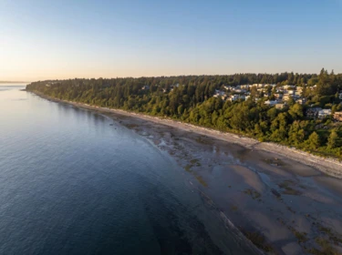Aerial View of 14220 Marine Drive, White Rock, BC