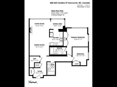 Backyard Photo of 608 560 Cardero Street, Vancouver, BC
