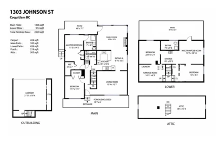 Garage Interior Photo of 1303 Johnson Street, Coquitlam, BC