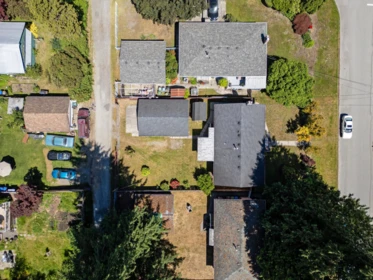 Aerial View of 3371 Vincent Street, Port Coquitlam, BC