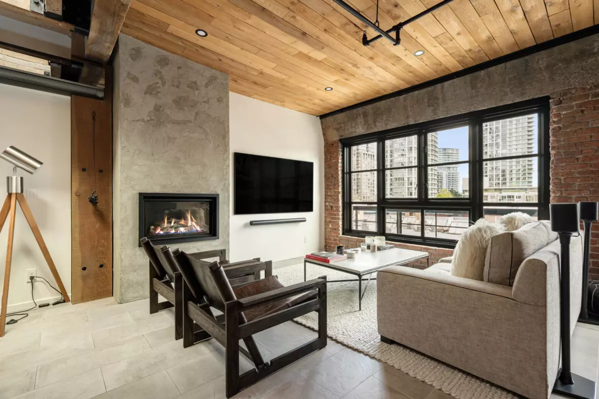 Living Room Photo of 407 1066 Hamilton Street, Vancouver, BC