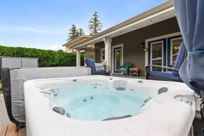 Aerial View of 5949 Sappers Way, Chilliwack, BC