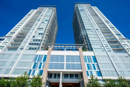 Exterior Rear Photo of 2810 908 Quayside Drive, New Westminster, BC