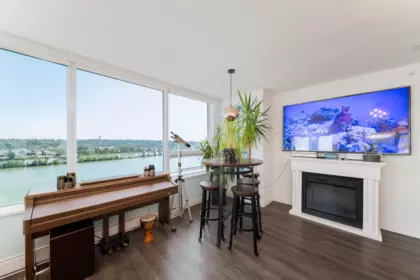 Dining Area Photo of 1709 988 Quayside Drive, New Westminster, BC