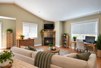 Living Room Photo of 208 518 Shaw Road, Gibsons, BC