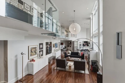 Living Room Photo of 401 988 Richards Street, Vancouver, BC