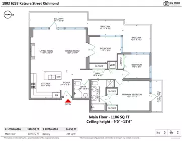 Office / Den Photo of 1803 6233 Katsura Street, Richmond, BC