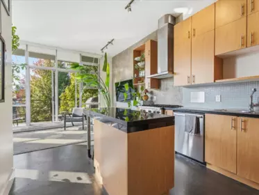 Kitchen Island Photo of 304 2635 Prince Edward Street, Vancouver, BC