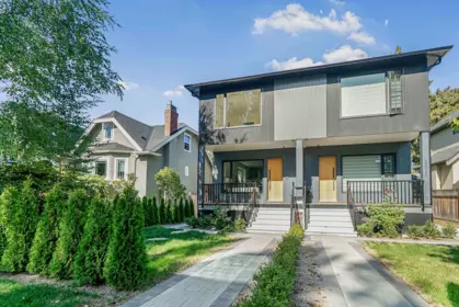 Aerial View of 2837 W 31st Avenue, Vancouver, BC