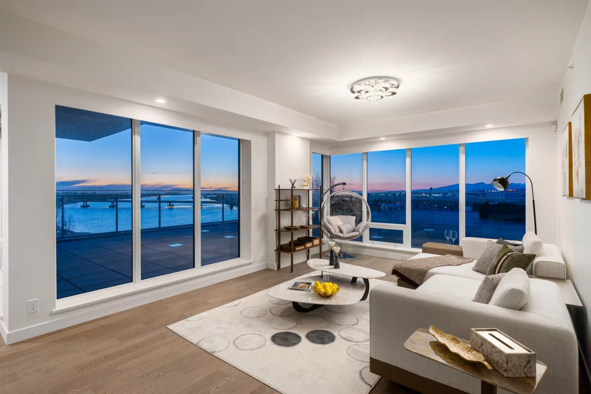 Living Room Photo of 801 6833 Pearson Way, Richmond, BC