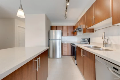 Kitchen Island Photo of 3102 1178 Heffley Crescent, Coquitlam, BC